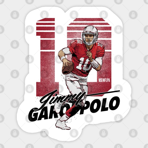 Jimmy Garoppolo San Francisco Retro Sticker by MASTER_SHAOLIN